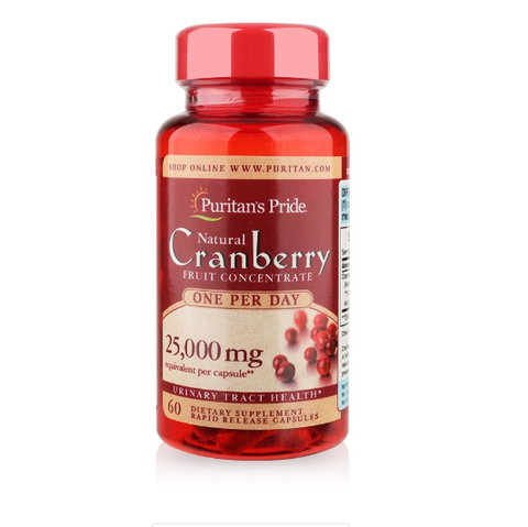 Viên uống hỗ trợ chống oxy hóa Puritan's Pride Natural Cranberry 60 viên
