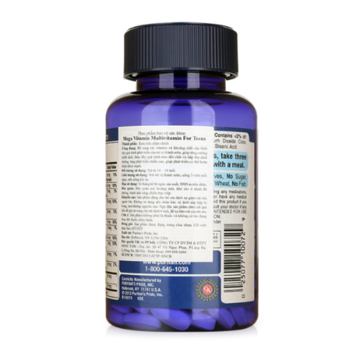 viên uống bổ sung vitamin cho tuổi dậy thì multivitamin for teens Mỹ
