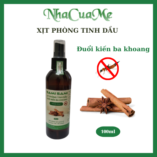 xịt phòng tinh dầu vỏ quế đuổi kiến ba khoang SAMI SAMI 100ml