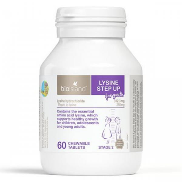 Bio Island Lysine Step Up for Youth số 2 của Úc 60 viên