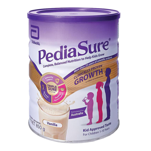 PediaSure Vanilla 850g- sữa bột dinh dưỡng dành cho trẻ từ 1 – 10 tuổi của Úc