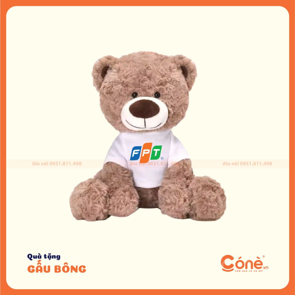 [GB001] Gấu bông in logo