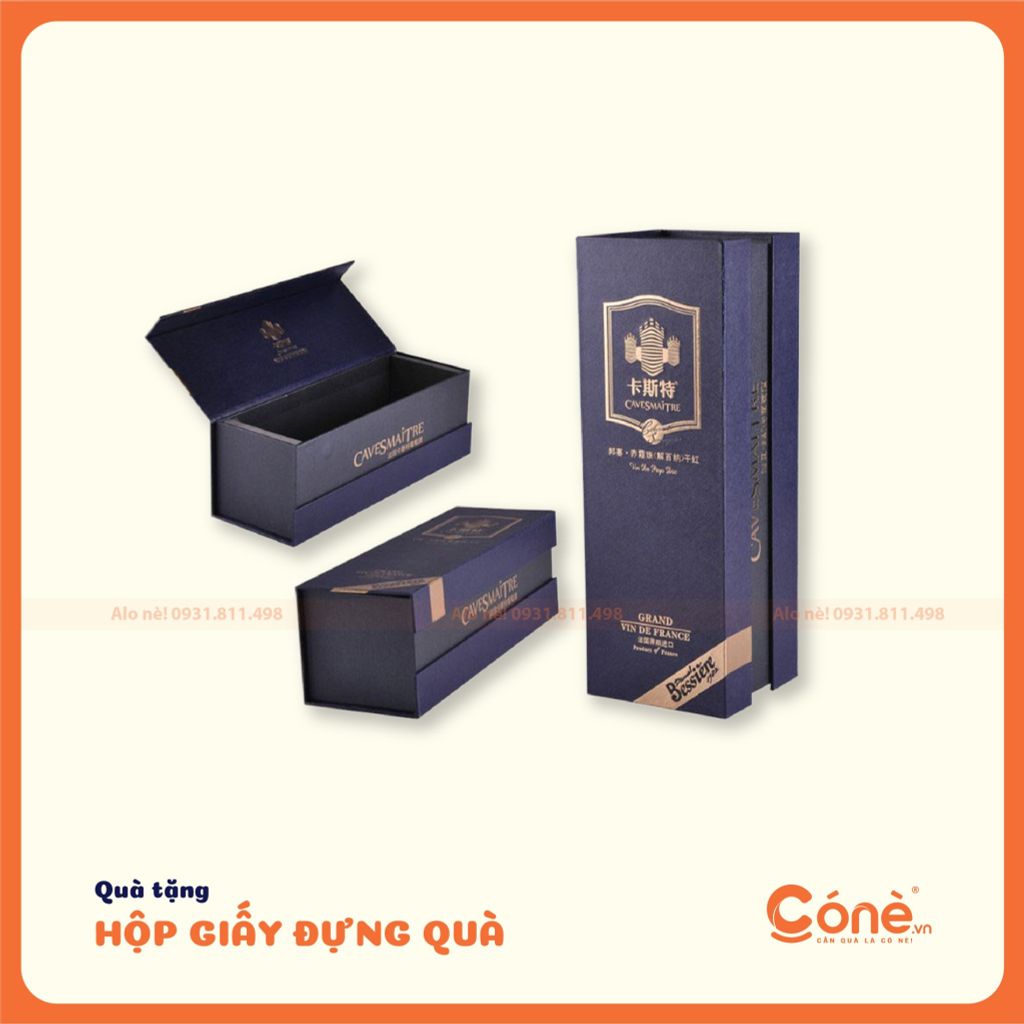 [HG005] Hộp Định Hình - Hộp Đựng Rượu Vang Cao Cấp