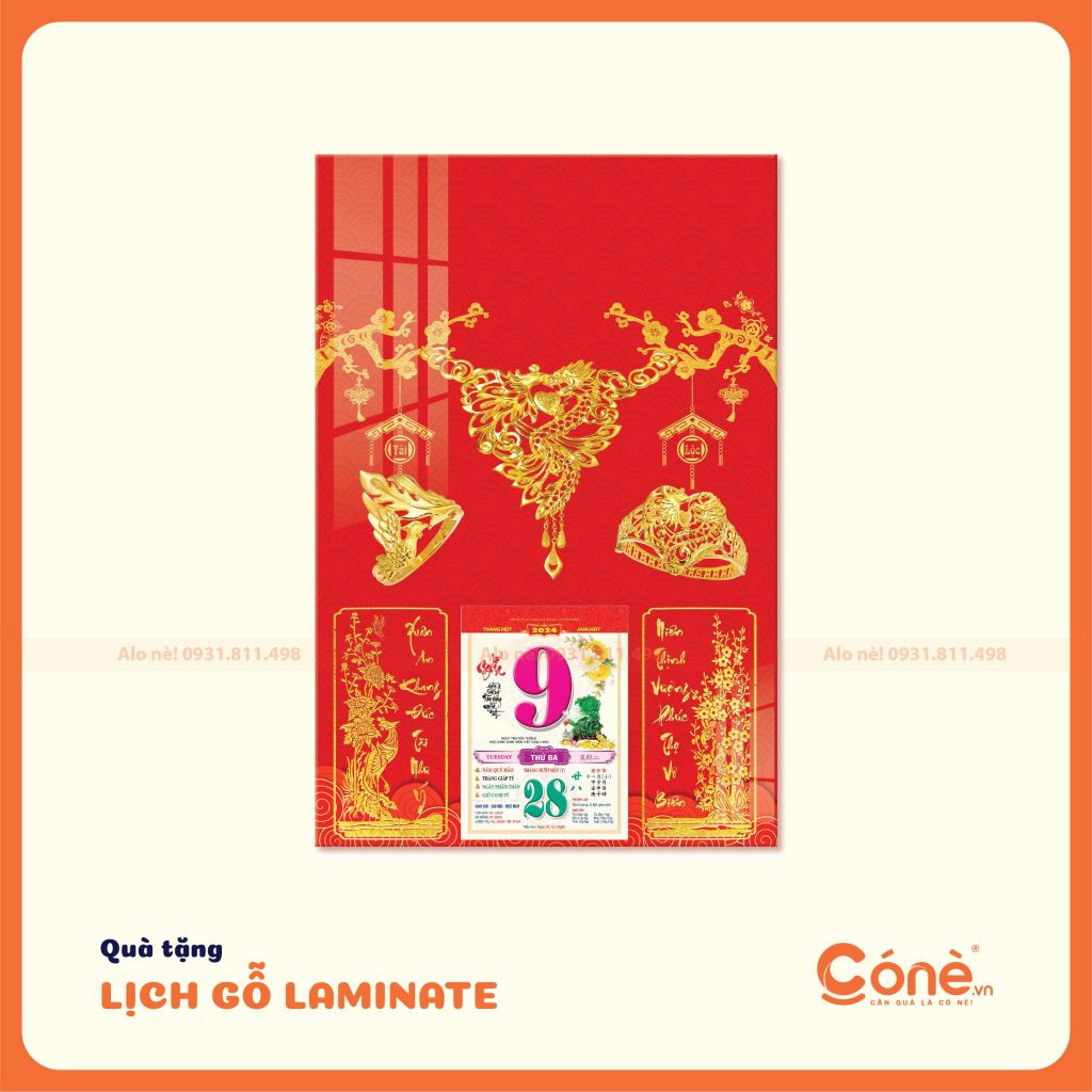 [005] Lịch Gỗ Laminate