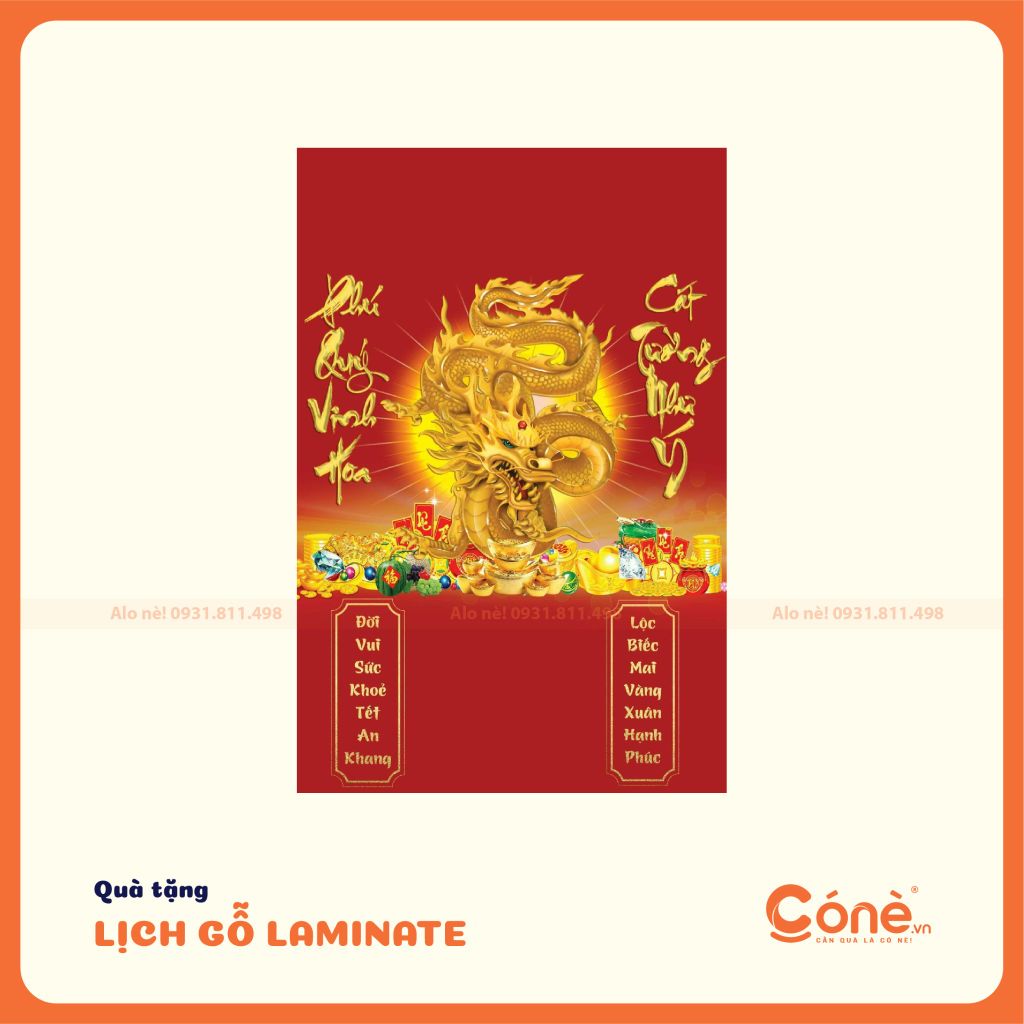 [006] Lịch Gỗ Laminate