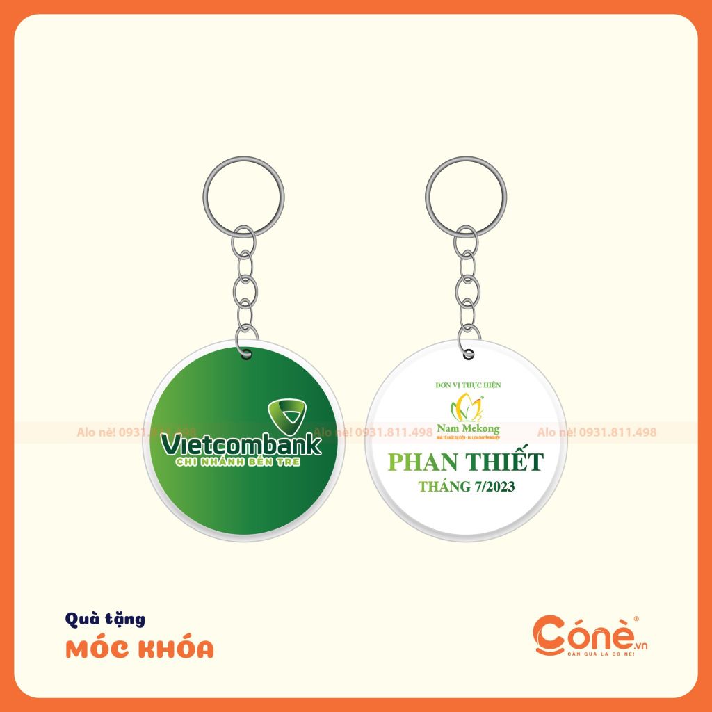 [MKQT014] Móc Khóa Tặng Quà Khách Hàng Doanh Nghiệp