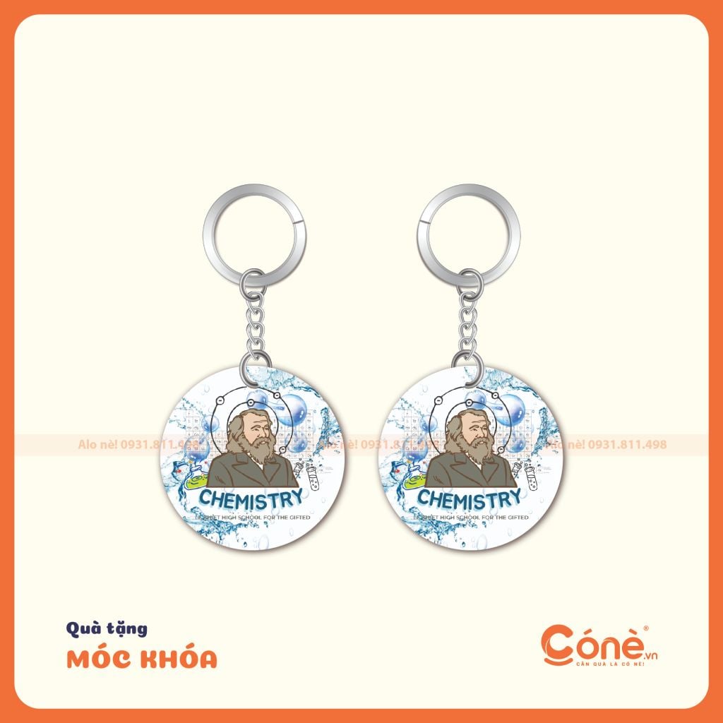 [MKQT008] Quà Tặng Móc Chìa Khóa In Logo Doanh Nghiệp