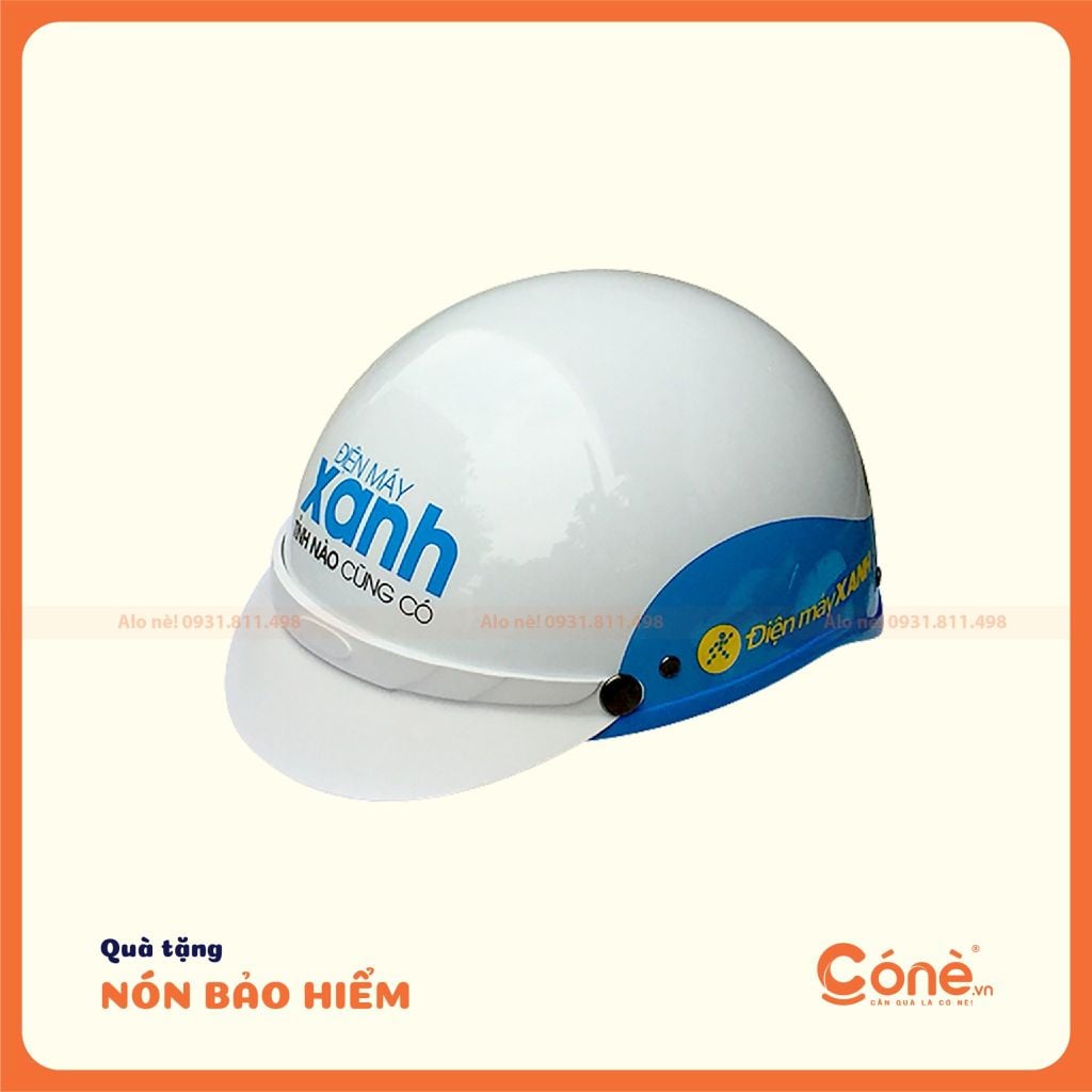 [NBH004] Mũ Bảo Hiểm Niềm Tin | In Logo Theo Chất Lượng Cao