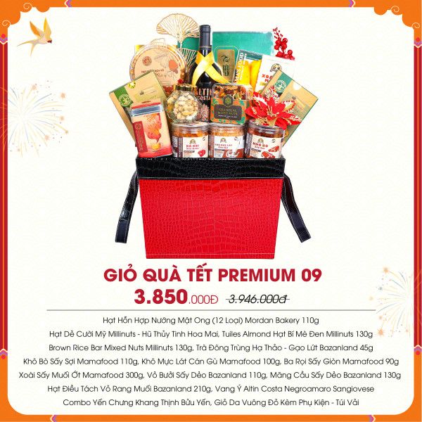 [QTTDN009] Giỏ Quà Tết Premium 09