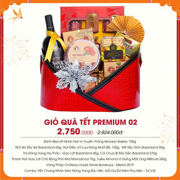 [QTTDN011] Giỏ Quà Tết Premium 02