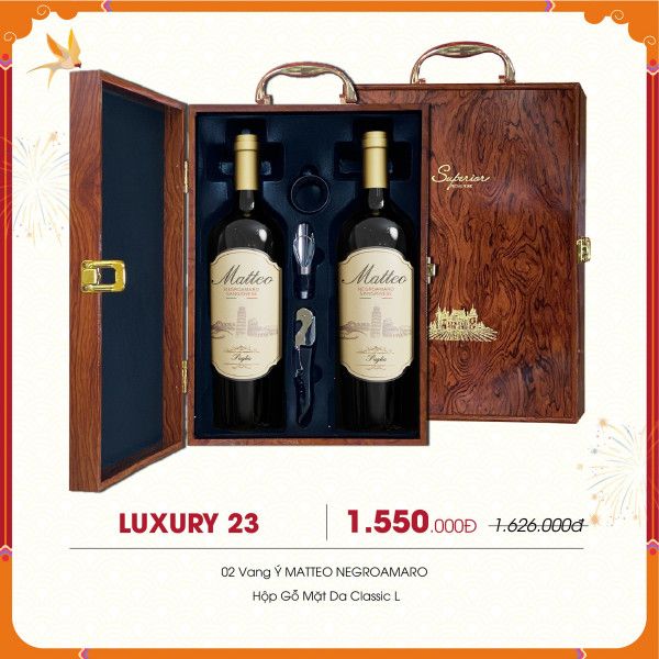 [QTTDN004] Hộp Rượu Tặng Tết LUXURY 23