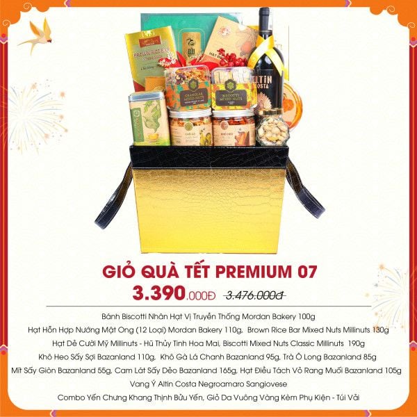 [QTTDN014] Giỏ Quà Tết Premium 07