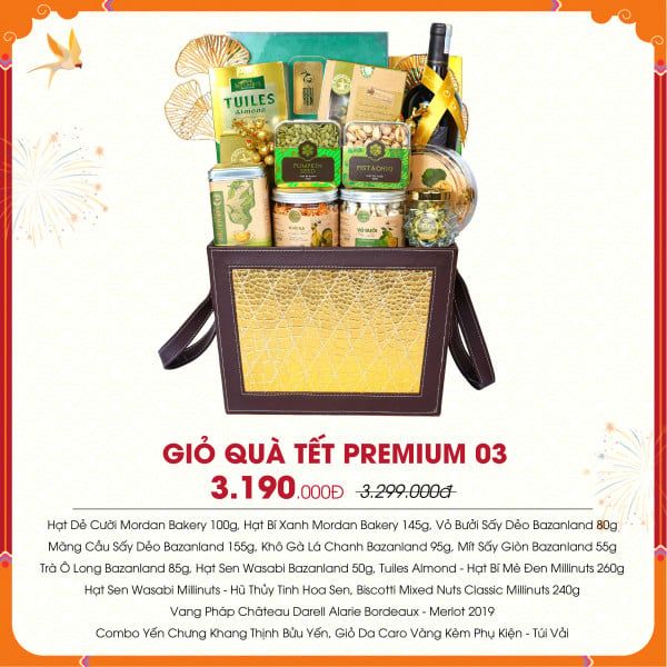 [QTTDN001] Giỏ Quà Tết Premium 03