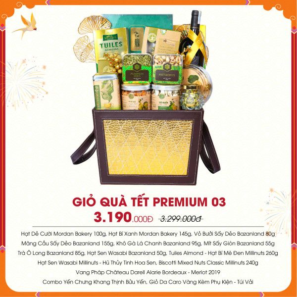 [QTTDN001] Giỏ Quà Tết Premium 03