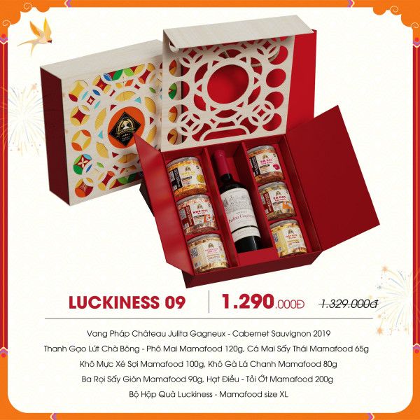 [QTT006] Hộp Quà Tặng Tết Luckiness Sang Trọng