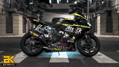 Decal xe Yamaha R1M full carbon