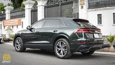 Audi Q8 wrap đổi màu Metallic Emerald Xanh bóng đêm