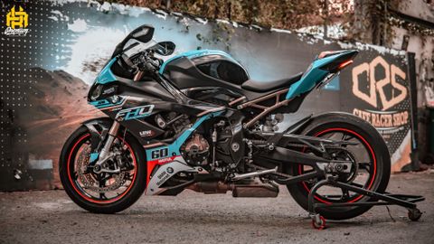 BMW S1000RR Tem Trùm Xanh Dương