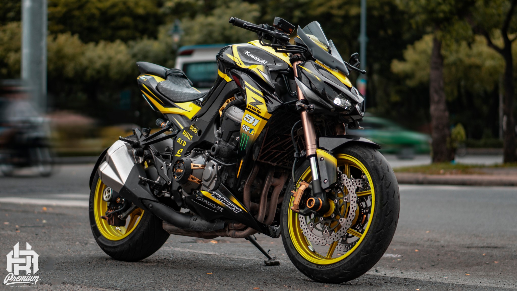 427  Kawasaki Z1000 ABS Xám xanh dương Model 2018