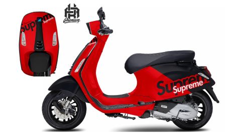 Demo Xe Vespa Sprint Đỏ