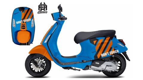 Demo Xe Vespa Sprint Xanh Dương
