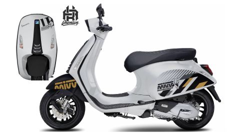 Demo Xe Vespa Sprint Trắng