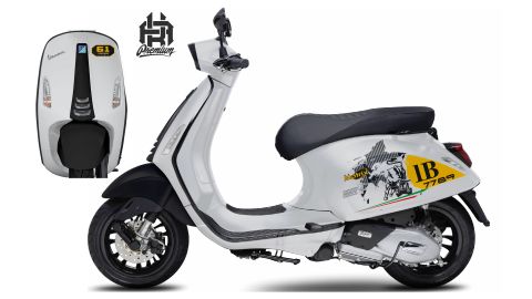 Demo Xe Vespa Sprint Trắng