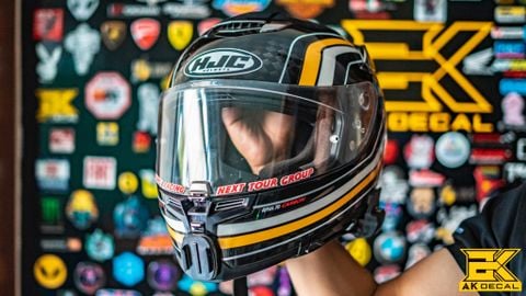  Dán decal nón bảo hiểm - 005 