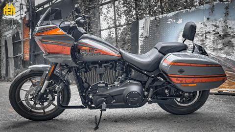 Harley Davidson Low Rider đổi màu xám xi măng