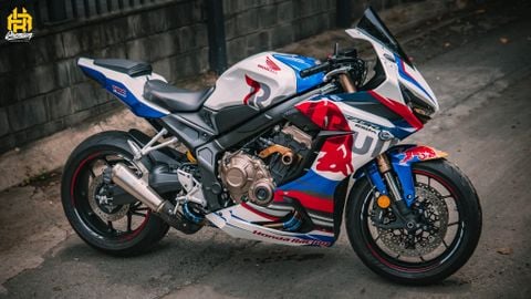 Honda CBR 650R lên tem trùm Red Bull trên nền decal Trắng ngọc trai cực đẹp