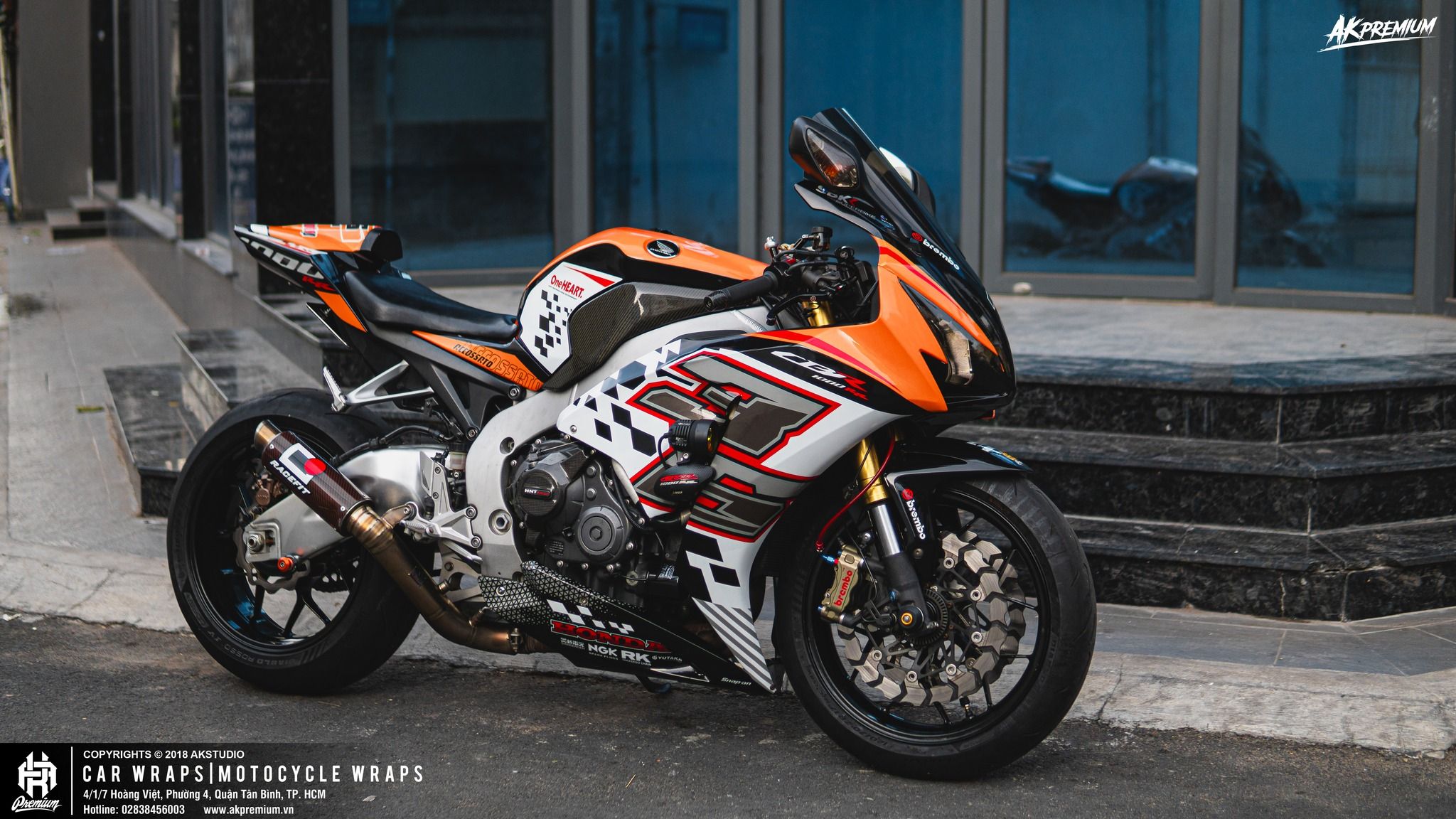  Honda CBR 1000RR #032 Lên Tem Phong Cách Moto GP Cực Ngầu 