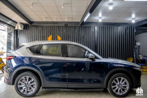 Mazda CX5 dán decal kiểu Maybach màu bạc đẹp
