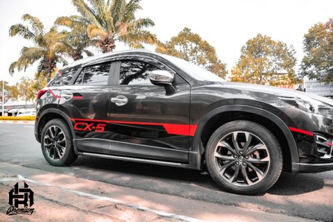 Mazda CX5 dán decal tem rời thể thao cực chất tại Vũng Tàu