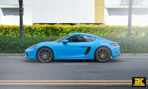 porsche cayman 718 xanh nước biển