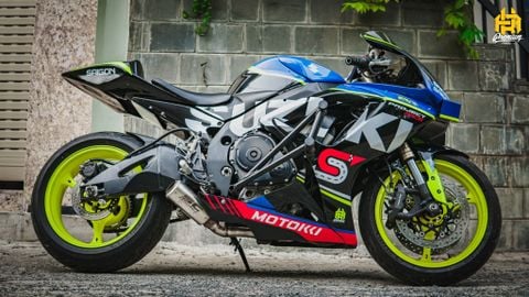 Tem xe Suzuki GSX R650  lên tem độ thể thao Srider