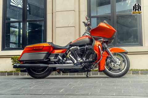 Harley Davidson Road Glide Màu cam dán tem rời nổi bật