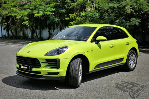 Porsche Macan lên màu xanh neon đẹp tinh tế