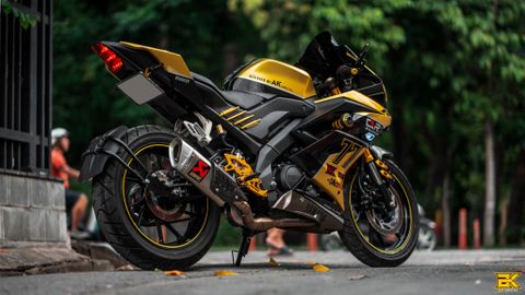 tem xe yamaha R15 vàng candy