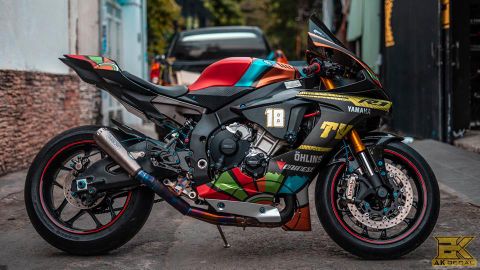 Tem xe Yamaha R1- 015 