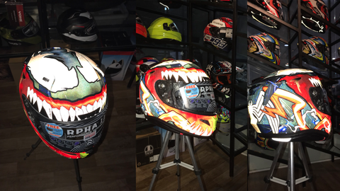 Dán decal nón bảo hiểm