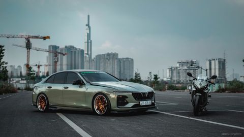 Vinfast Lux A Màu Khaki Green