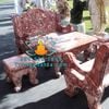 Bàn Ghế Đá Đỏ Trạm Tứ Linh Đá Non Nước