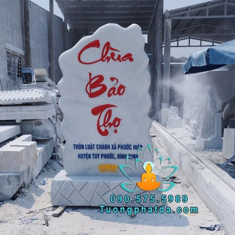 Bảng Hiệu Đá Cẩm Thạch Chùa Bảo Thọ Bình Định