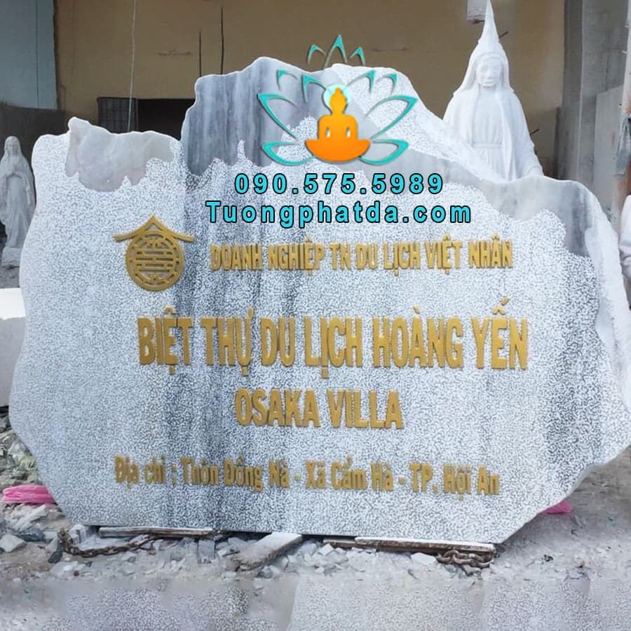 Bảng Hiệu Đá Cho Biệt Thự Villa Khu Nghĩ Dưỡng