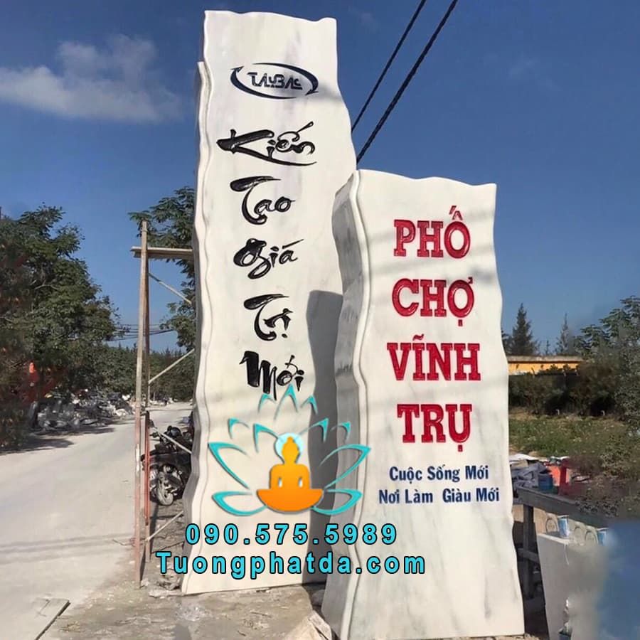 Bảng Hiệu Đá Cho Khu Phố Chợ Vĩnh Trụ