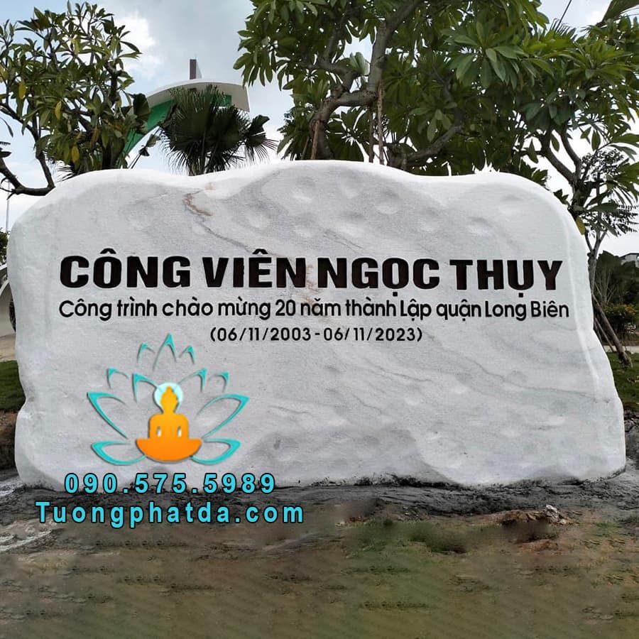 Bảng Hiệu Đá Nguyên Khối Cho Công Viên Cảnh Quan