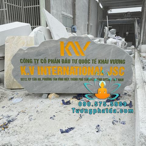 Bảng Hiệu Bằng Đá Xám Đẹp Cho Công Ty, Văn Phòng