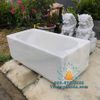 Bán Bồn Tắm Đá Trắng Hình Chữ Nhật Đẹp Nguyên Khối