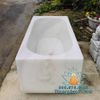 Bán Bồn Tắm Đá Trắng Hình Chữ Nhật Đẹp Nguyên Khối