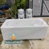 Bán Bồn Tắm Đá Trắng Hình Chữ Nhật Đẹp Nguyên Khối